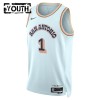 Maillot Enfant San Antonio Spurs Victor Wembanyama 2024-25 Nike City Edition Bleu Swingman